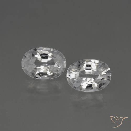 2.51ctw Natural Clear White Zircon, Oval, VS