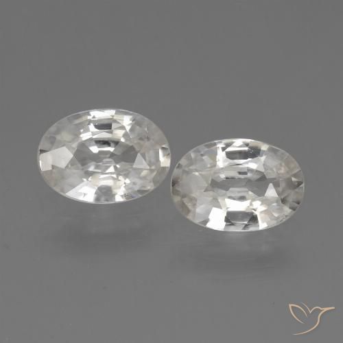 Warm White Циркон Камень - 1ct Фасетный Овал (ID: 440283)