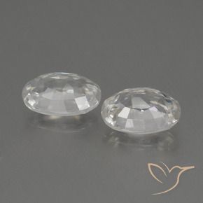 Zircon Gemstones in 7 x 5 mm (calibrated) Size for Sale, Zircon Stones in Warm White Color