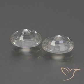 Zircon Gemstones in 7 x 5 mm (calibrated) Size for Sale, Zircon Stones in Warm White Color