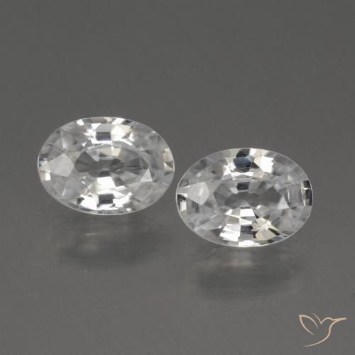 2.31ctw Natural Warm White Zircon, Oval, VS
