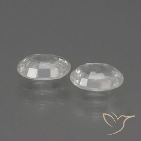 Zircon Gemstones in 7 x 5 mm (calibrated) Size for Sale, Zircon Stones in Warm White Color