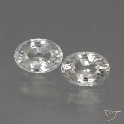 2.70ctw Natural Warm White Zircon, Oval, VS