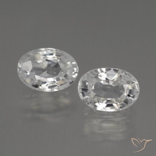 2.69ctw Natural Warm White Zircon, Oval, VVS-VS