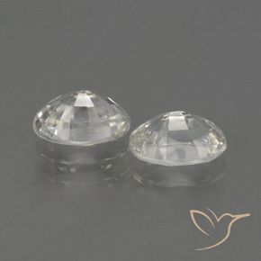 Zircon Gemstones in 7 x 5 mm (calibrated) Size for Sale, Zircon Stones in Warm White Color