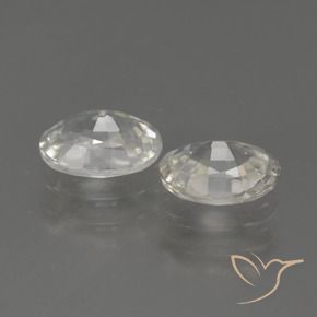 Zircon Gemstones in 7 x 5 mm (calibrated) Size for Sale, Zircon Stones in Warm White Color