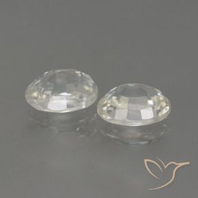 Zircon Gemstones in 7 x 5 mm (calibrated) Size for Sale, Zircon Stones in Warm White Color