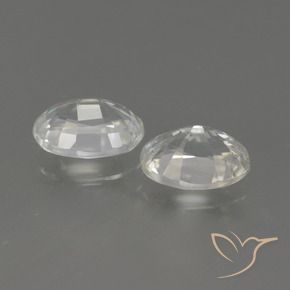 Zircon Gemstones in 7 x 5 mm (calibrated) Size for Sale, Zircon Stones in Warm White Color