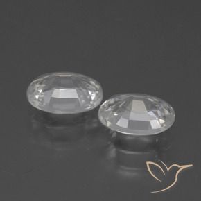 Zircon Gemstones in 7 x 5 mm (calibrated) Size for Sale, Zircon Stones in Warm White Color