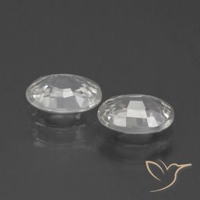 Zircon Gemstones in 7 x 5 mm (calibrated) Size for Sale, Zircon Stones in Warm White Color