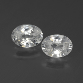 1.1ct Oval Facet White Zircon Gem for sale 1.1ct Oval Facet White Zircon Gem (ID: 440592)