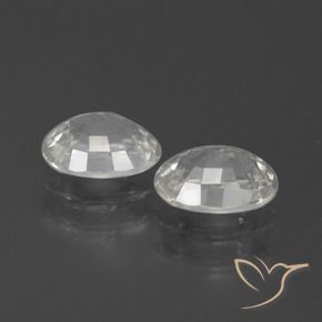 Zircon Gemstones in 7 x 5 mm (calibrated) Size for Sale, Zircon Stones in White Color