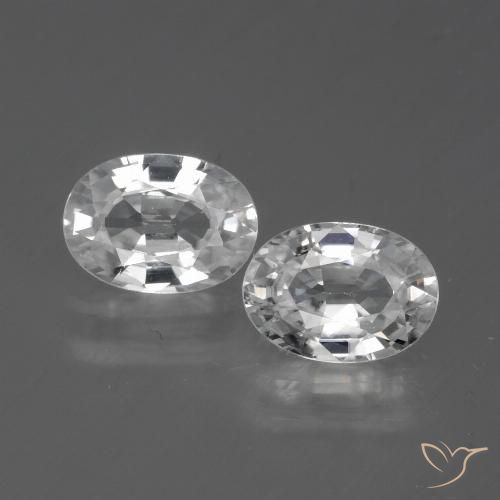 2.59ctw Natural White Zircon, Oval, VS
