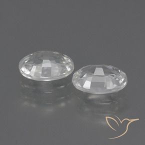 Zircon Gemstones in 7 x 5 mm (calibrated) Size for Sale, Zircon Stones in White Color