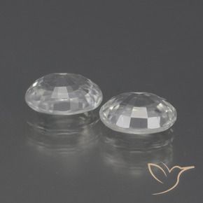 Zircon Gemstones in 7 x 5 mm (calibrated) Size for Sale, Zircon Stones in White Color