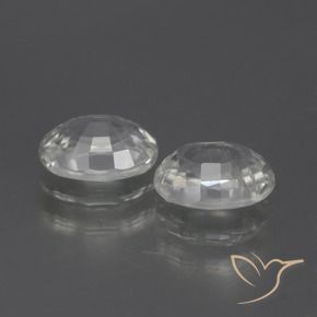 Zircon Gemstones in 7 x 5 mm (calibrated) Size for Sale, Zircon Stones in White Color