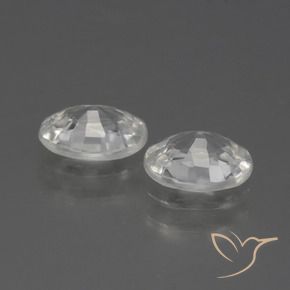 Zircon Gemstones in 7 x 5 mm (calibrated) Size for Sale, Zircon Stones in White Color