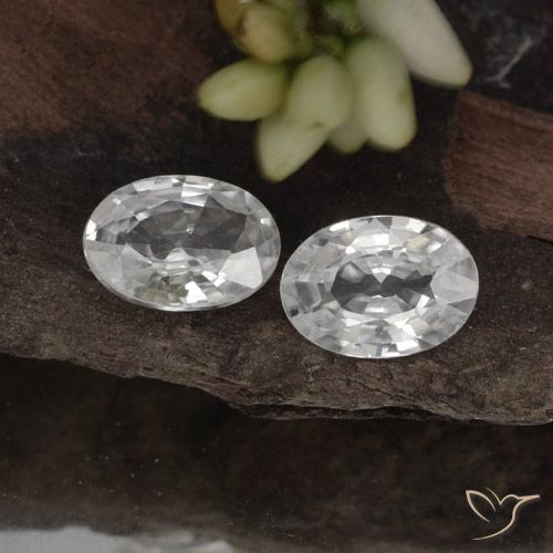2.08ctw Natural White Zircon, Oval, VVS