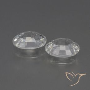 Zircon Gemstones in 7 x 5 mm (calibrated) Size for Sale, Zircon Stones in White Color