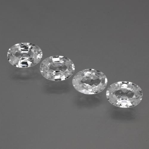 Clear White Циркон Камень - 1.1ct Фасетный Овал (ID: 440991)