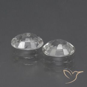 Zircon Gemstones in 7 x 5 mm (calibrated) Size for Sale, Zircon Stones in White Color