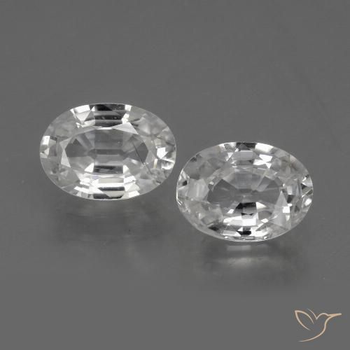 2.29ctw Natural White Zircon, Oval, VS