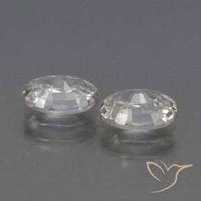 Zircon Gemstones in 7 x 5 mm (calibrated) Size for Sale, Zircon Stones in White Color