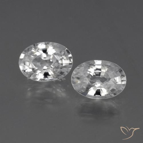 2.31ctw Natural White Zircon, Oval, VVS