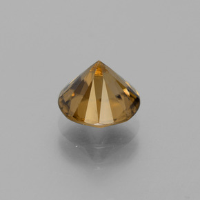 Zircon Gemstone in 7.6 mm Size for Sale, Zircon Stone in Yellow Golden Color
