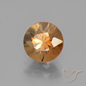 2.39 ct Orange Zircon Stone, Natural Zircon in Diamond-Cut Shape for Sale