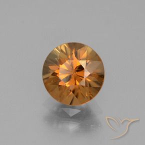 1.90 ct Orange Zircon Stone, Natural Zircon in Diamond-Cut Shape for Sale