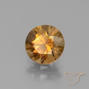 1.94 ct Orange Zircon Stone, Natural Zircon in Diamond-Cut Shape for Sale