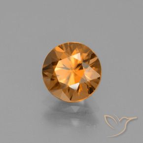 1.76 ct Orange Zircon Stone, Natural Zircon in Diamond-Cut Shape for Sale