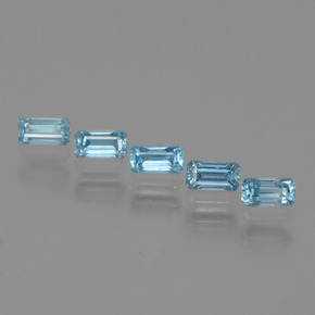Свисс-Блю Циркон Камень - 0.2ct Фасетный Октагон (ID: 444294)