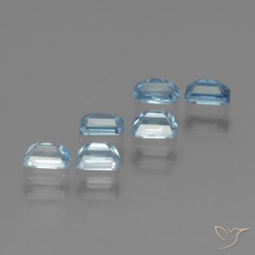 Zircon Gemstones in 4 x 2.6 mm Size for Sale, Zircon Stones in Blue Color