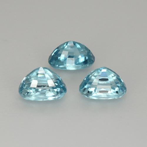 Zircon Gemstones in 5.1 x 3.2 mm Size for Sale, Zircon Stones in Blue Color