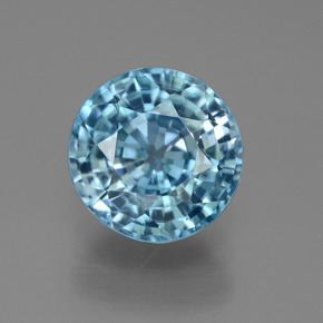 5.1ct Round Facet Blue Zircon Gem for sale 5.1ct Round Facet Blue Zircon Gem (ID: 450887)