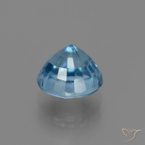 Zircon Gemstone in 8.5 mm (calibrated) Size for Sale, Zircon Stone in True Blue Color