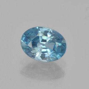 Свисс-Блю Циркон Камень - 1.1ct Фасетный Овал (ID: 459528)