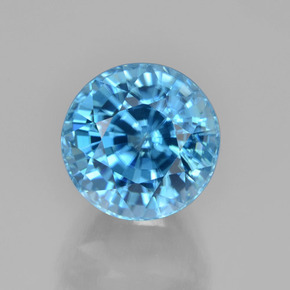 7.5ct Round Facet Blue Zircon for sale thumb image of 7.5ct Round Facet Blue Zircon (ID: 459801)