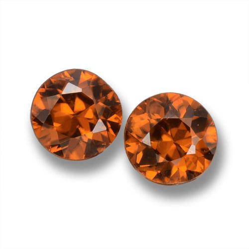 Earth Orange Zircon Gem - 0.6ct Diamond-Cut (ID: 460158)