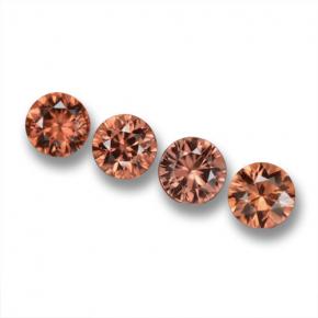Grapefruit Pink Zircon Gem - 0.6ct Diamond-Cut (ID: 460276)