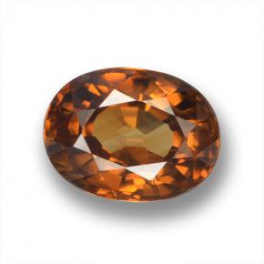 2.2ct Oval Facet Yellow Orange Zircon Gem for sale 2.2ct Oval Facet Yellow Orange Zircon Gem (ID: 462932)