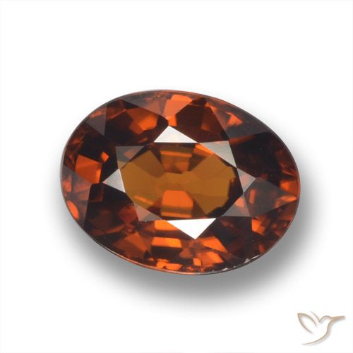 2.03ct Natural Gingerbread Brown Zircon, Oval, VVS