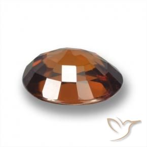 Zircon Gemstone in 8 x 6 mm (calibrated) Size for Sale, Zircon Stone in Gingerbread Brown Color