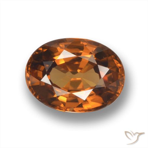 2.10ct Natural Medium-Dark Brown Zircon, Oval, VVS