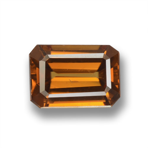 Earth Orange Циркон Камень - 1ct Восьмиугольная ступенчатая огранка (ID: 463137)