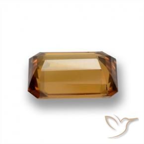 Zircon Gemstone in 7.8 x 5.3 mm Size for Sale, Zircon Stone in Medium Orange Color