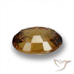 Zircon Gemstone in 8 x 6 mm (calibrated) Size for Sale, Zircon Stone in Earth Orange Color