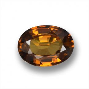 Marrón dorado Circón Gema - 1.6ct Forma ovalada (ID: 463145)